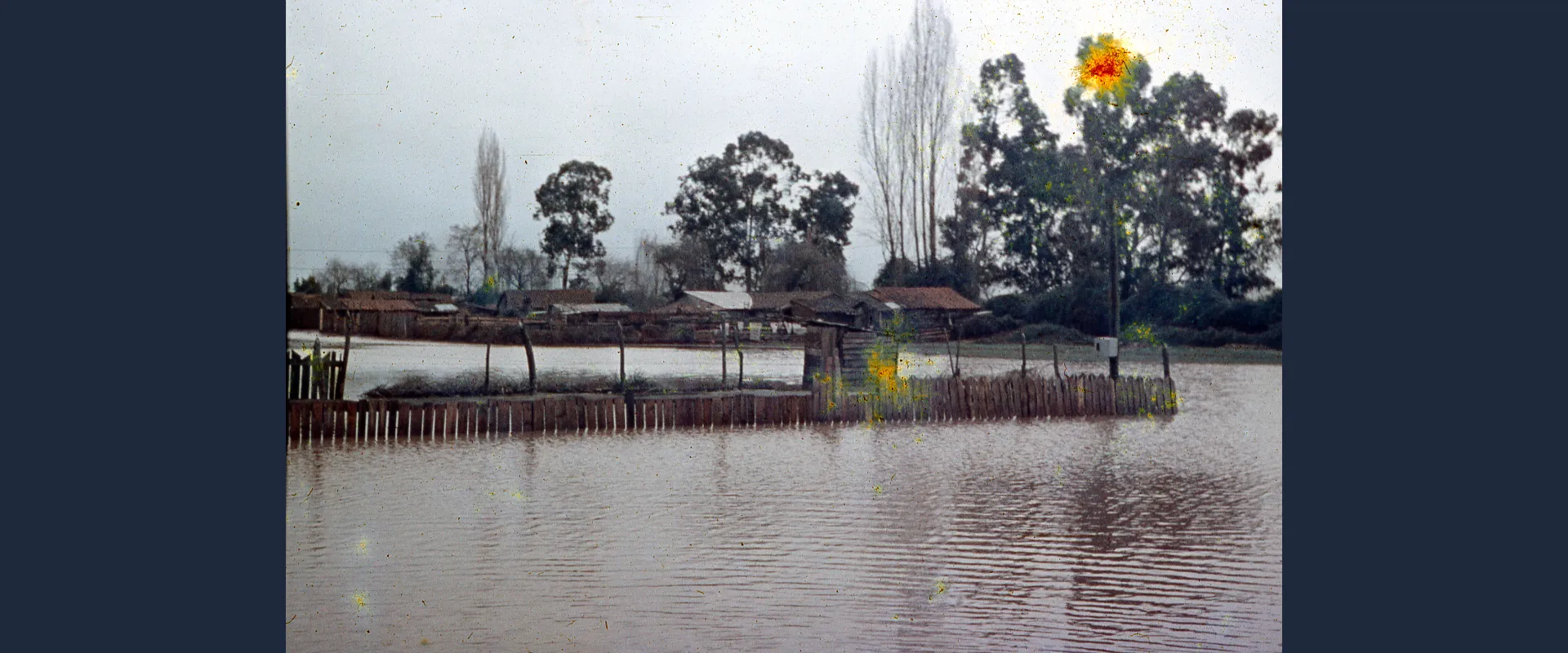 Vista de la inundación de 1965